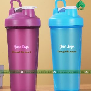 Cốc nước thể thao in logo - Cốc lắc in logo quà tặng dung tích 600ml