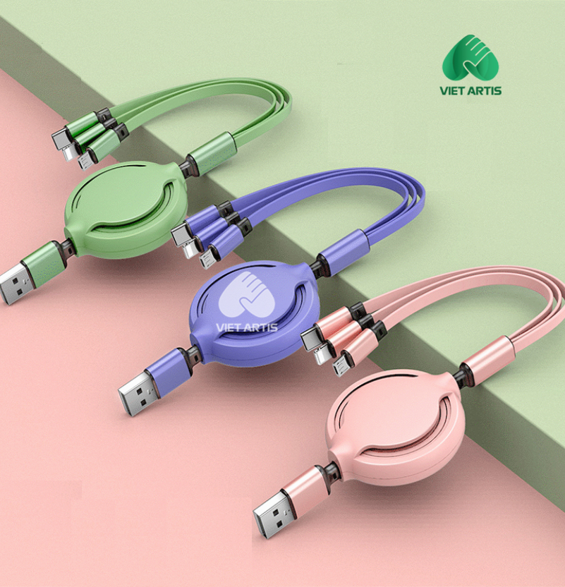 Cáp sạc 3 đầu CAVA02