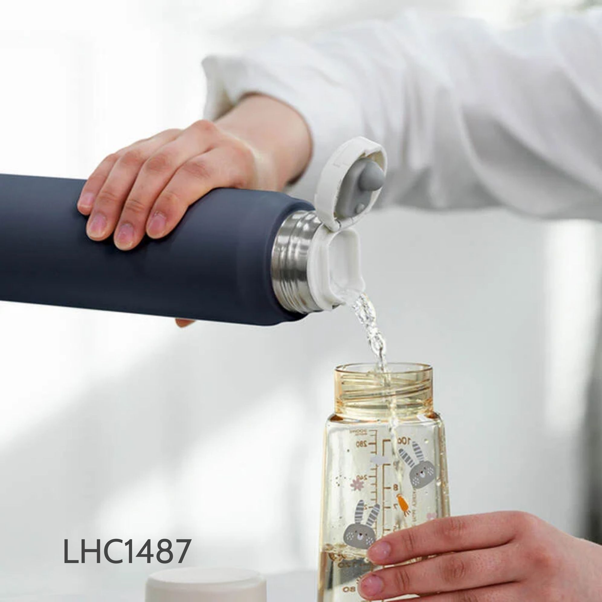 LHC1487GRY - Bình giữ nhiệt LocknLock Maman Cup Vacuum Bottle 505ml - Ảnh 4