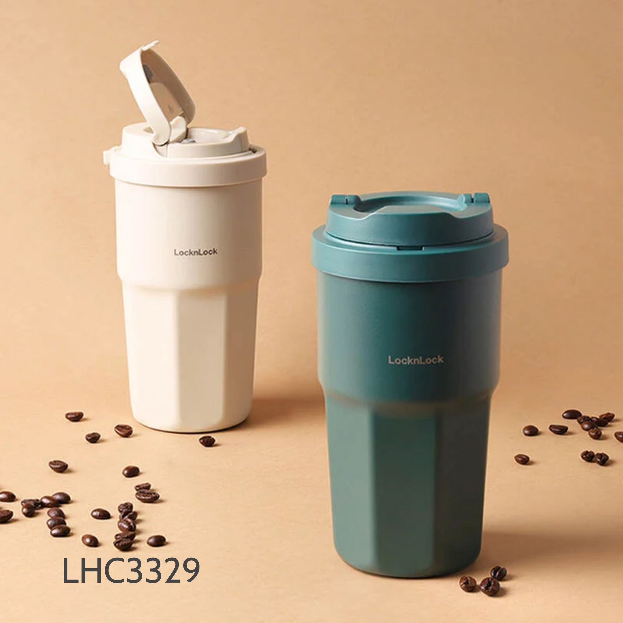 LHC3329BEG - Bình giữ nhiệt LocknLock Vacuum coffee tumbler 460ml - Ảnh 2