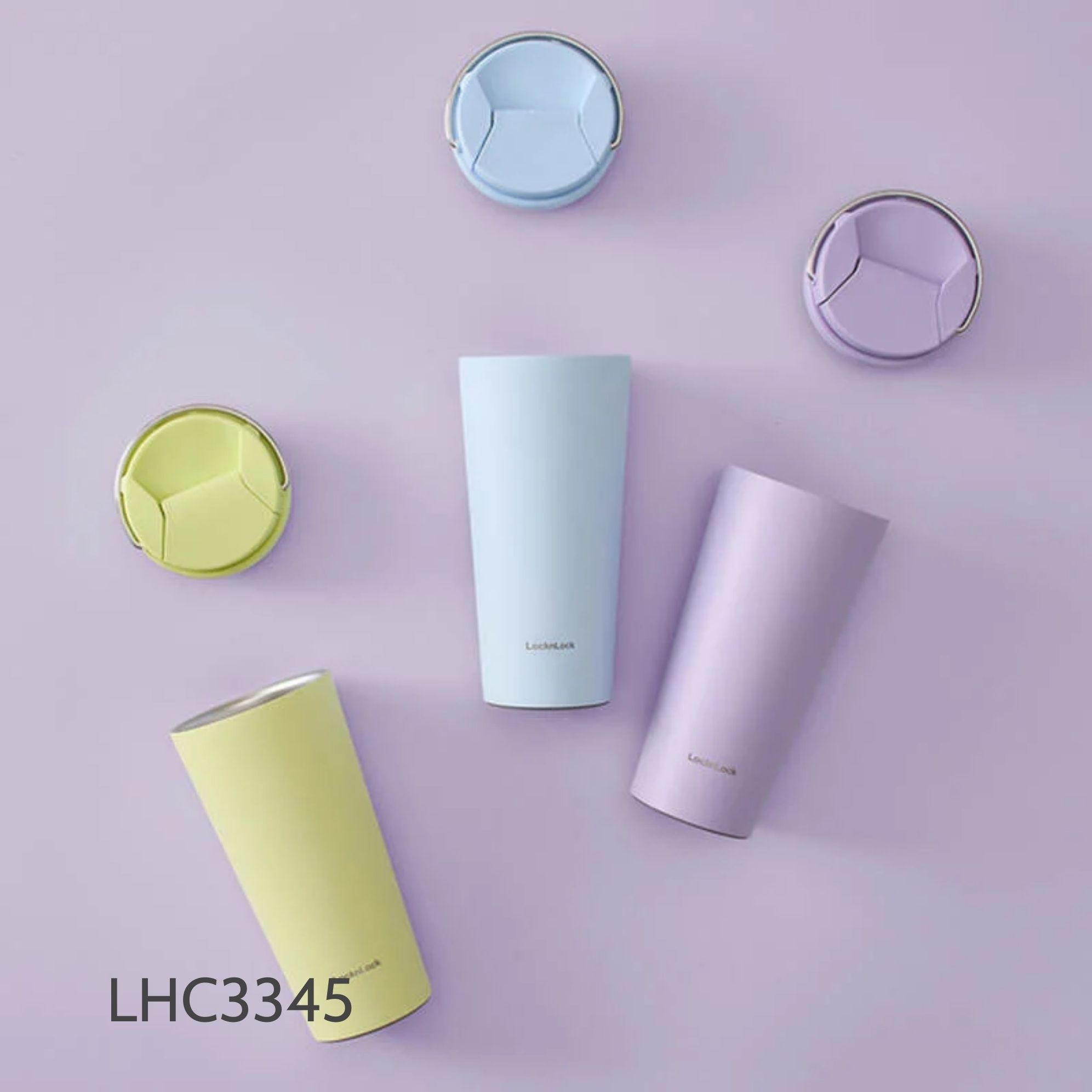 LHC3345BLU - Bình giữ nhiệt LocknLock Bucket One Touch Tumbler 550ml - Ảnh 7