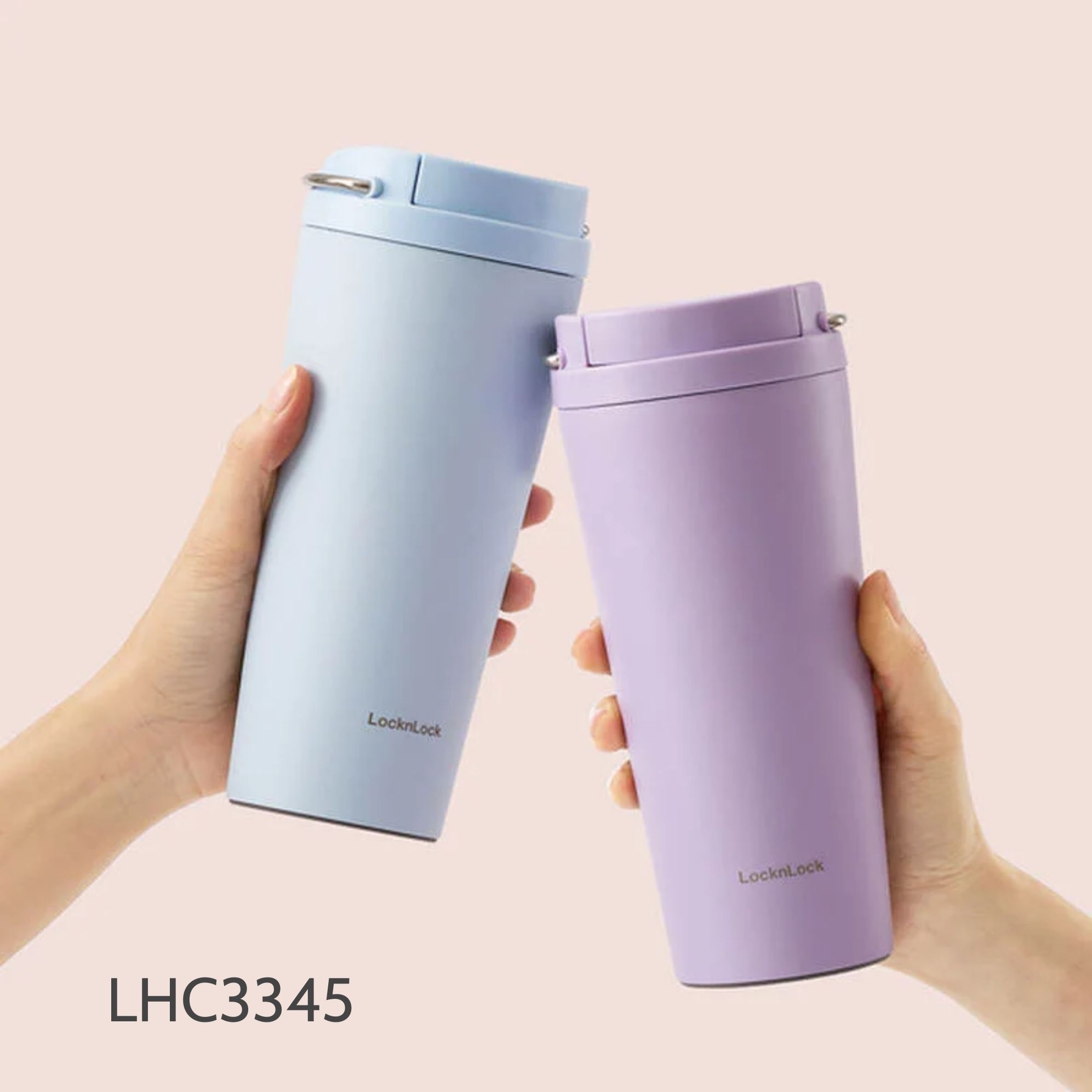 LHC3345BLU - Bình giữ nhiệt LocknLock Bucket One Touch Tumbler 550ml - Ảnh 5