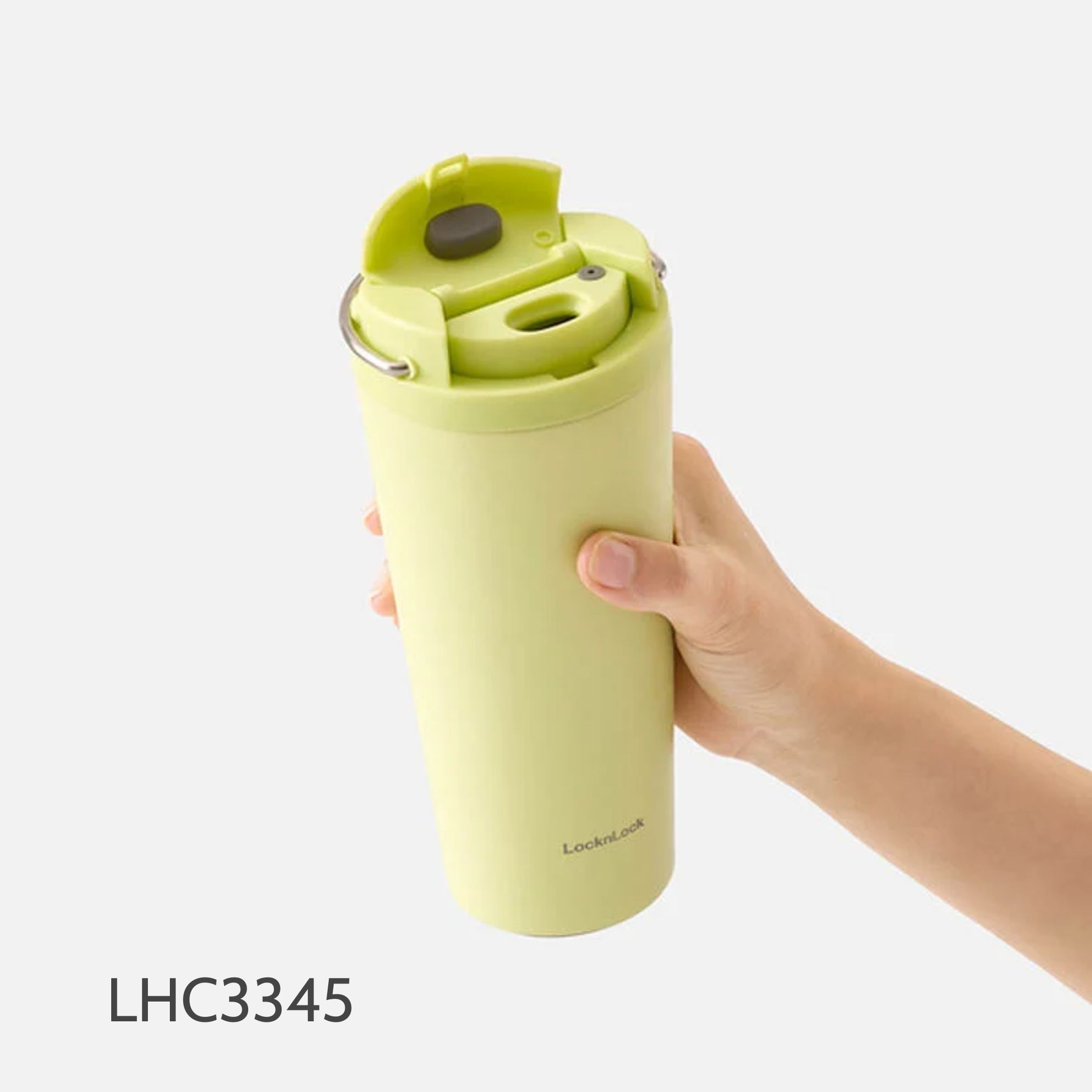 LHC3345BLU - Bình giữ nhiệt LocknLock Bucket One Touch Tumbler 550ml - Ảnh 3