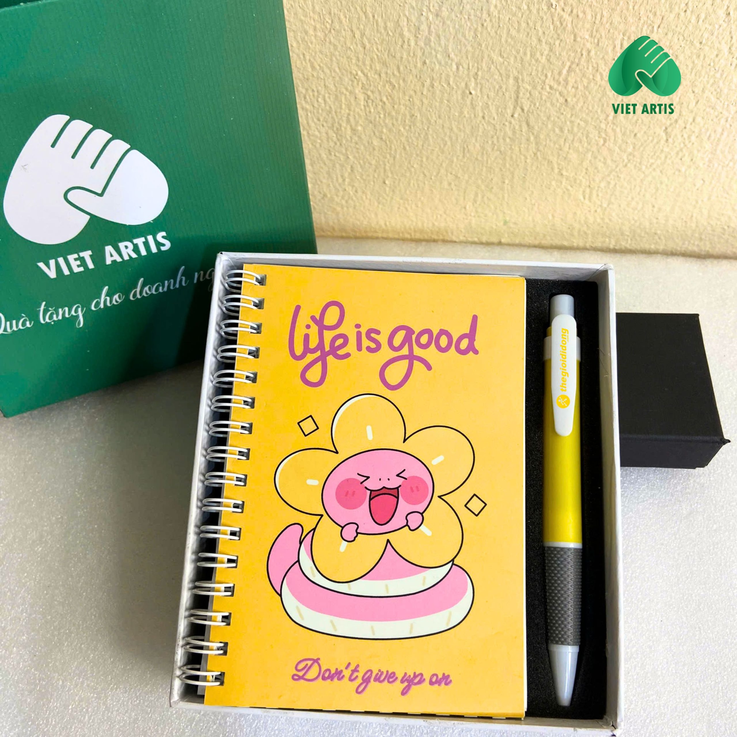 AVB01 Bộ quà tặng sổ notebook và bút bi dành cho học sinh, sinh viên. - Ảnh 4