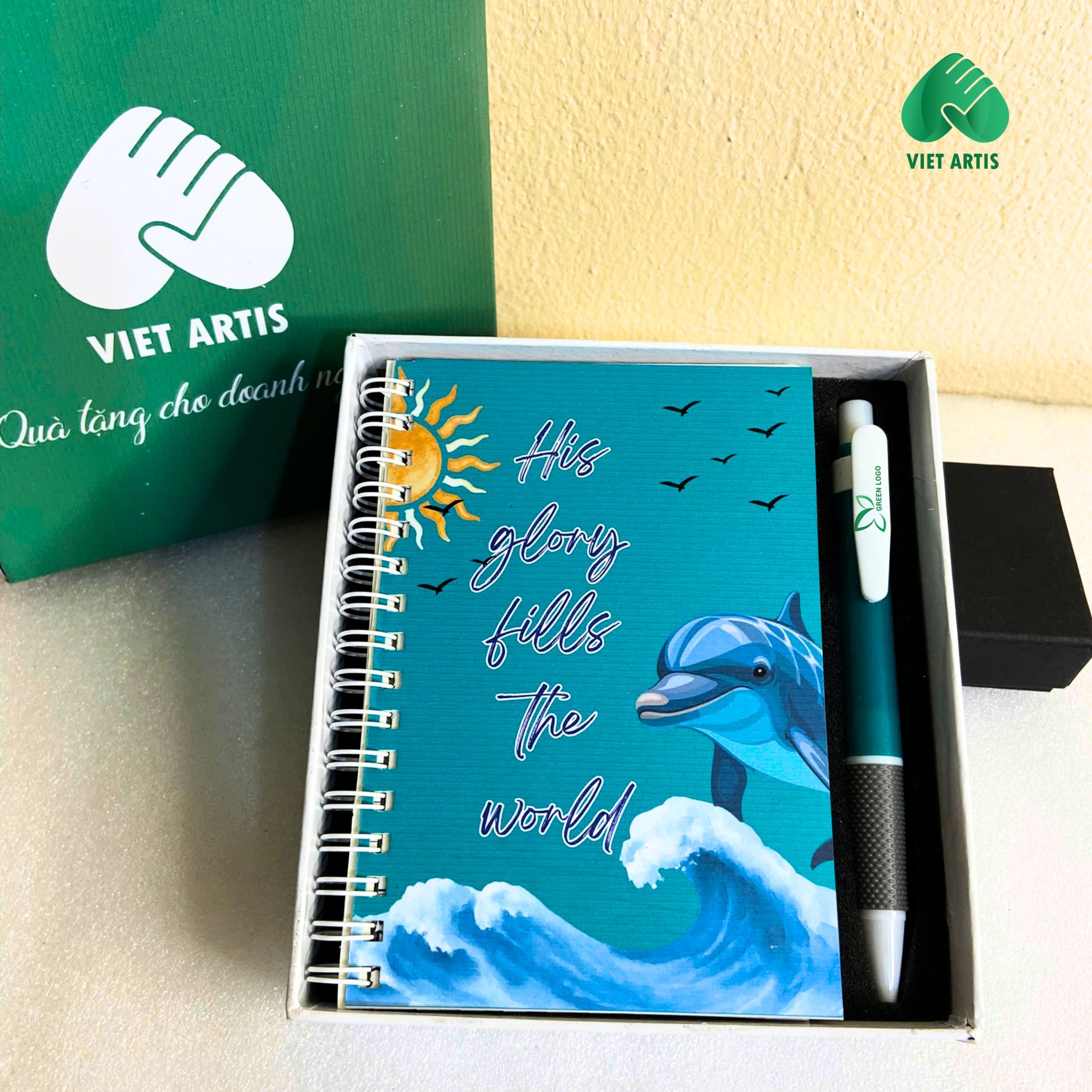 AVB01 Bộ quà tặng sổ notebook và bút bi dành cho học sinh, sinh viên. - Ảnh 3