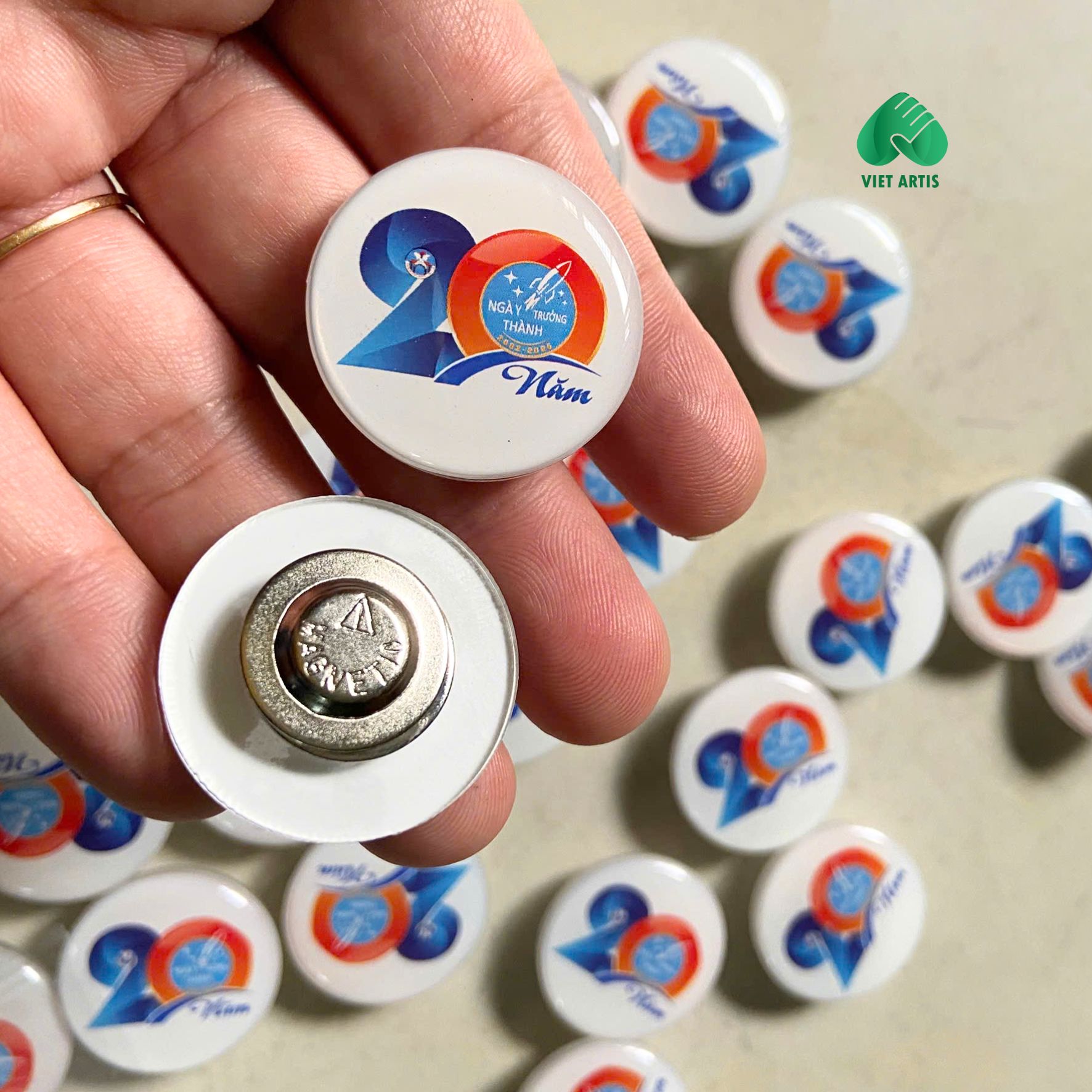 bảng tên, huy hiệu nhựa 3D in logo - Ảnh 3