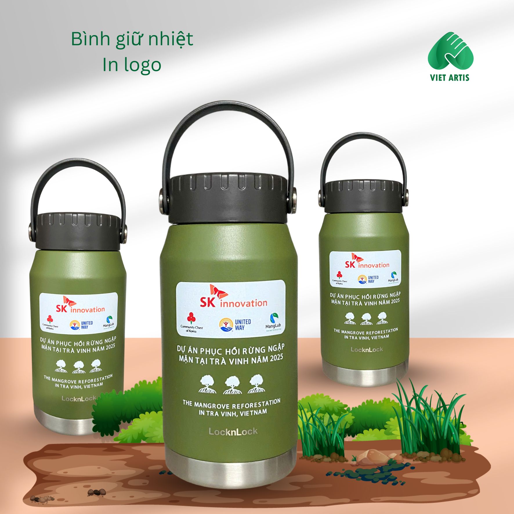 Bình giữ nhiệt Locknlock LHC4323 In logo theo yêu cầu