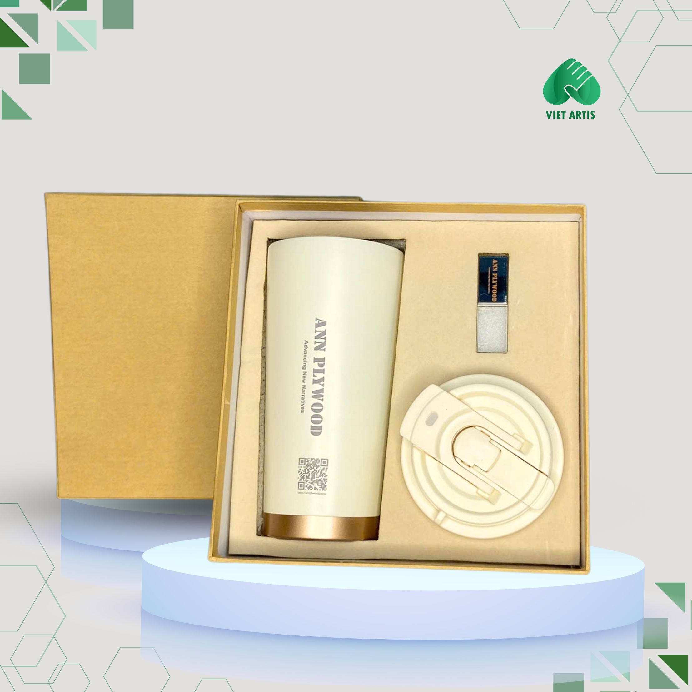 Bộ quà tặng bình giữ nhiệt và usb