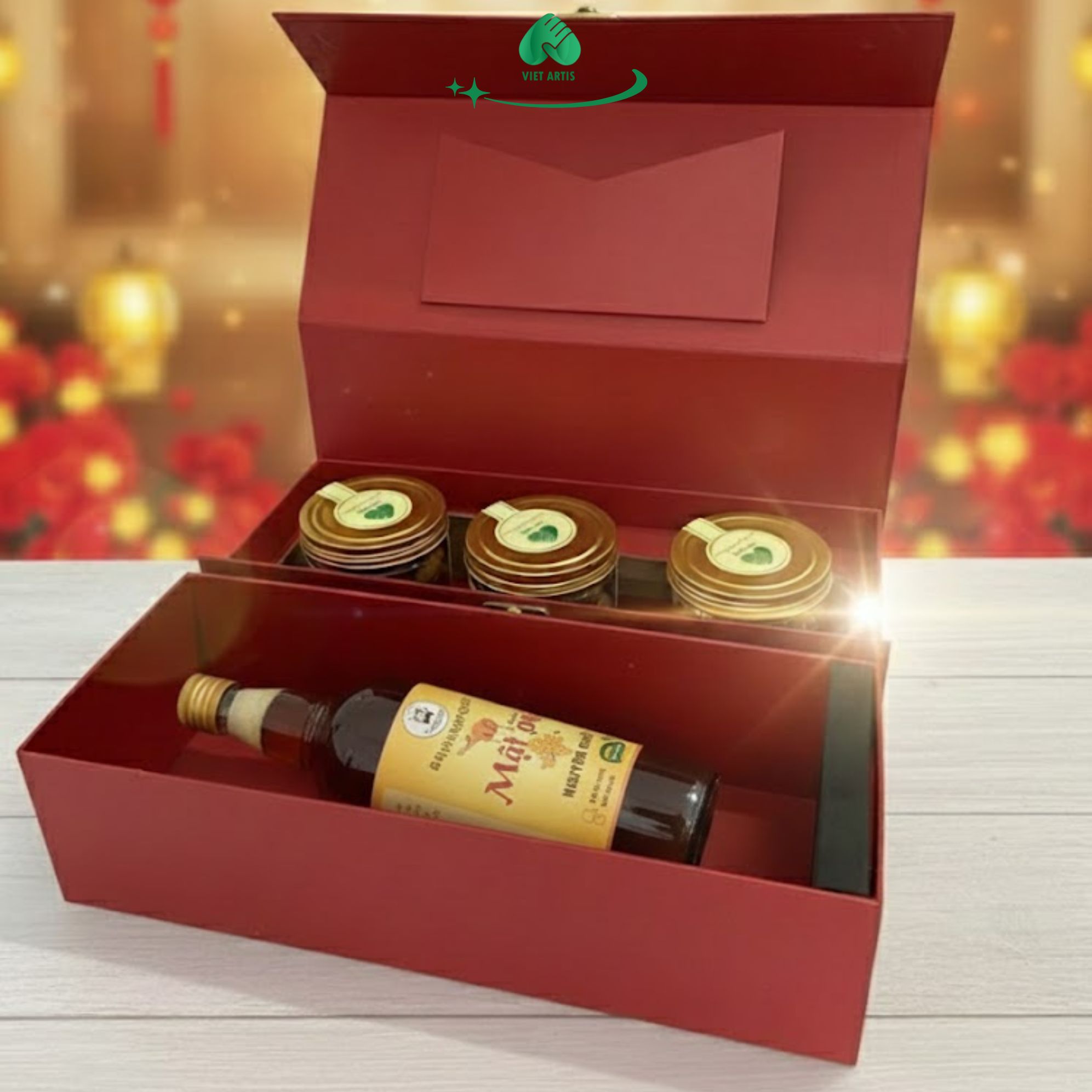 Set Quà tặng doanh nghiệp Tết hạt dinh dưỡng và mật ong - Ảnh 2