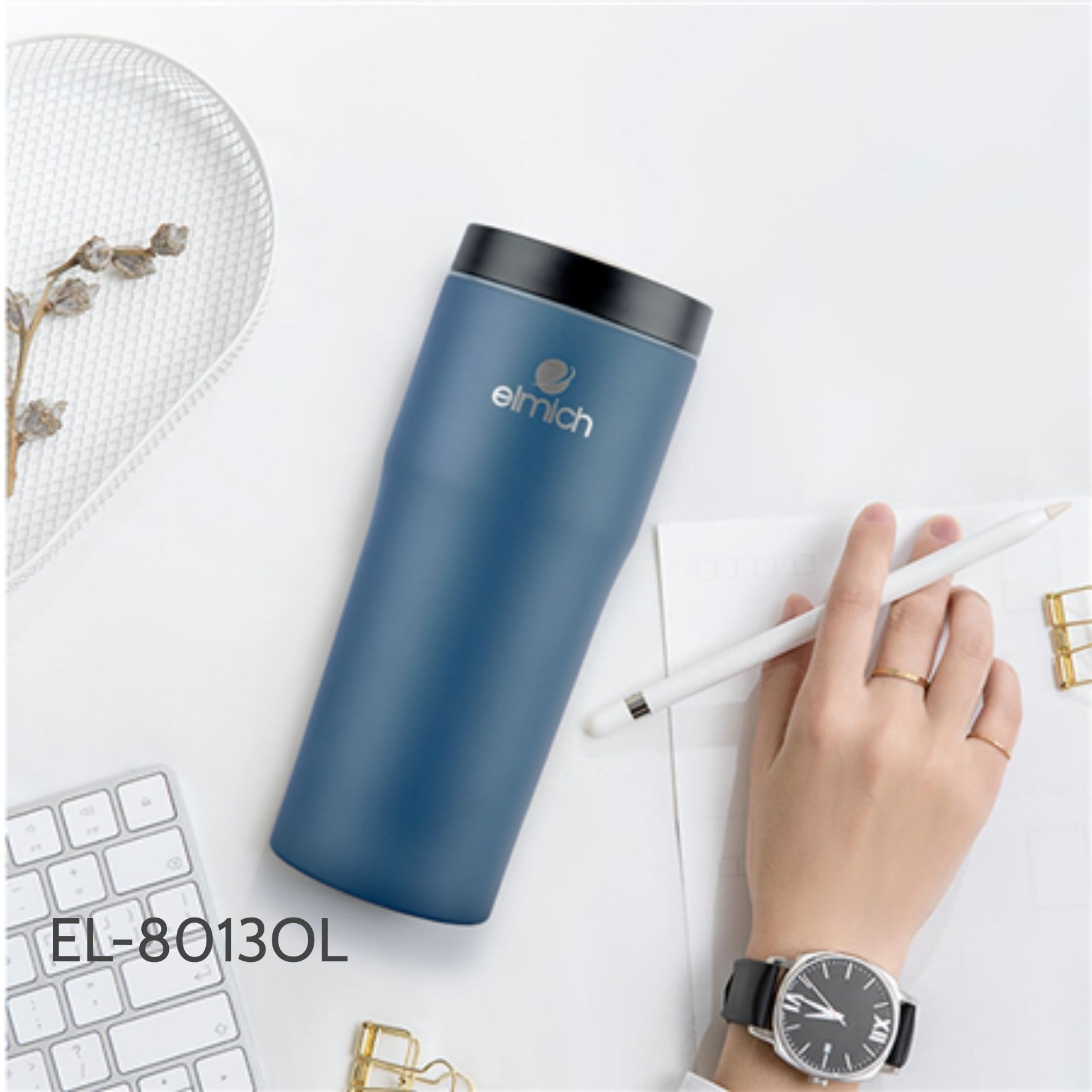Cốc giữ nhiệt Inox 304 Elmich EL-8013OL (480ml) - Ảnh 2