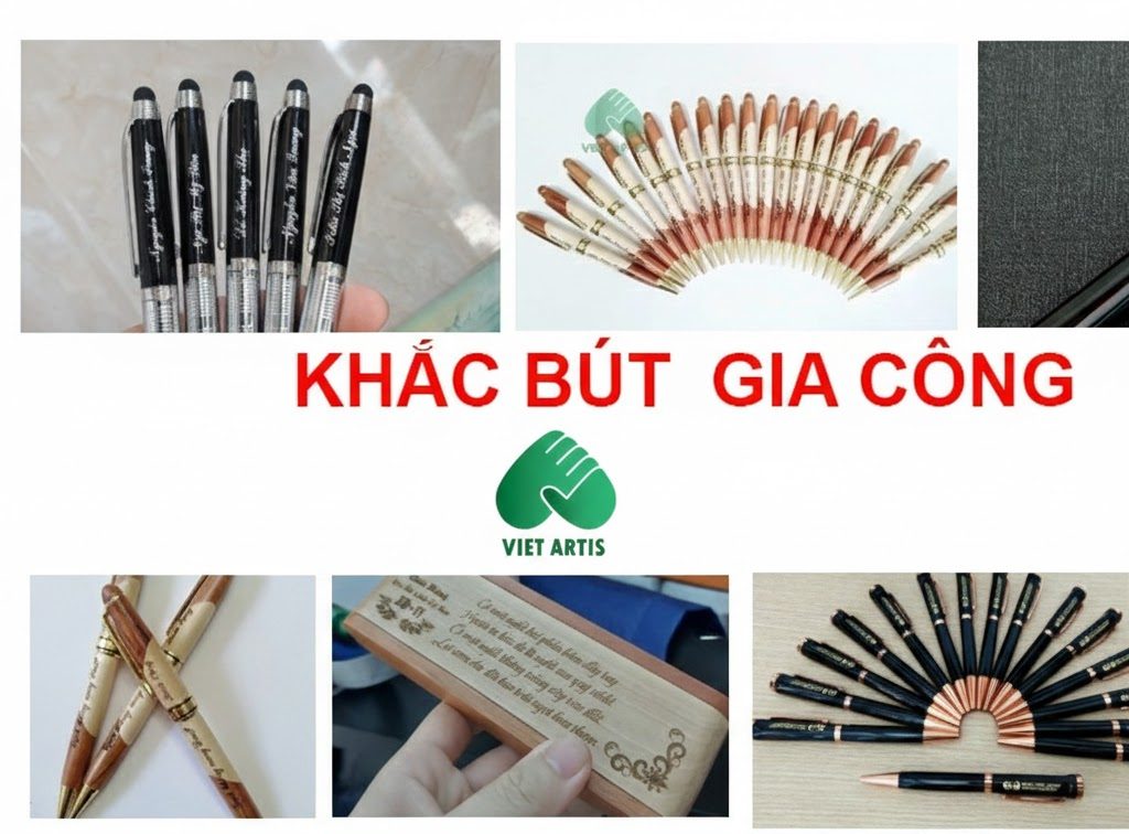Gia công khắc laser lên bút kim loại - Ảnh 2