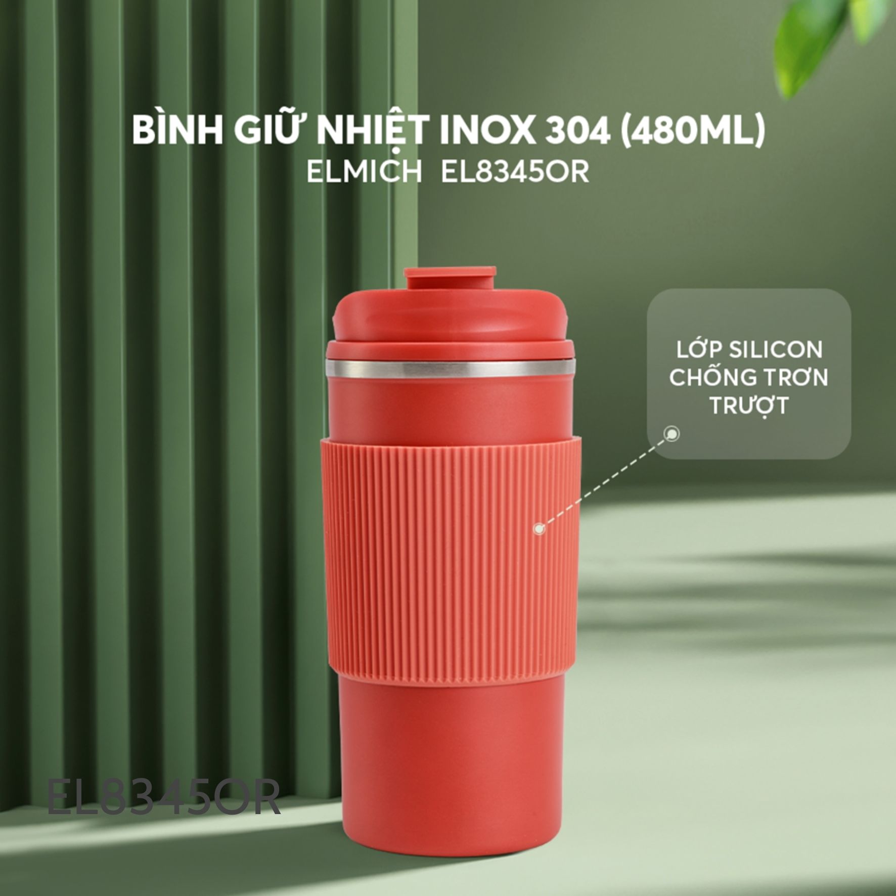 Cốc giữ nhiệt inox 304 Elmich EL8345W dung tích 480ML - Ảnh 4