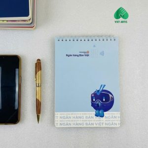 Sổ tay lò xo in logo doanh nghiệp Mẫu 2