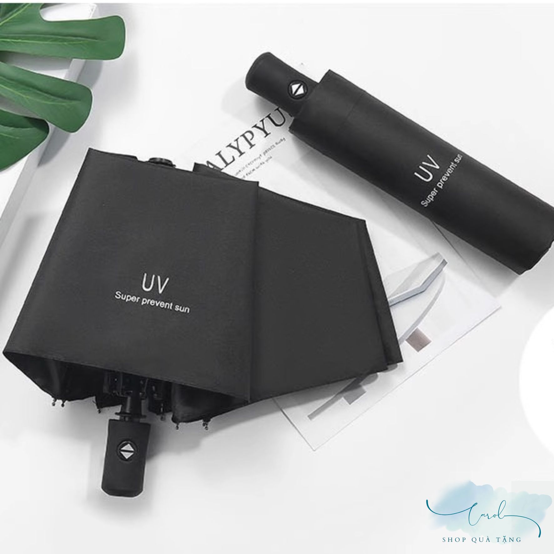 AV-0049 Dù gấp 3 tự động màu đen 8 múi hiệu S'eme - Ảnh 6