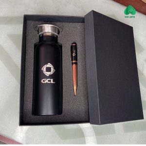 AV0087	Bộ quà tặng Bình giữ nhiệt kèm bút ký cao cấp
