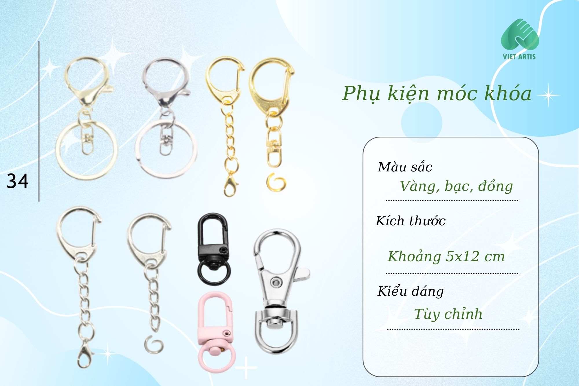 Khoen móc khóa theo yêu cầu riêng