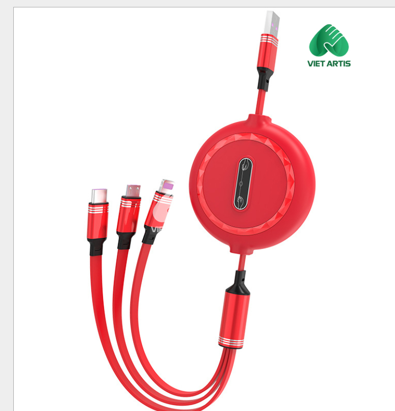 Cáp sạc 3 đầu CAVA02 - Ảnh 2