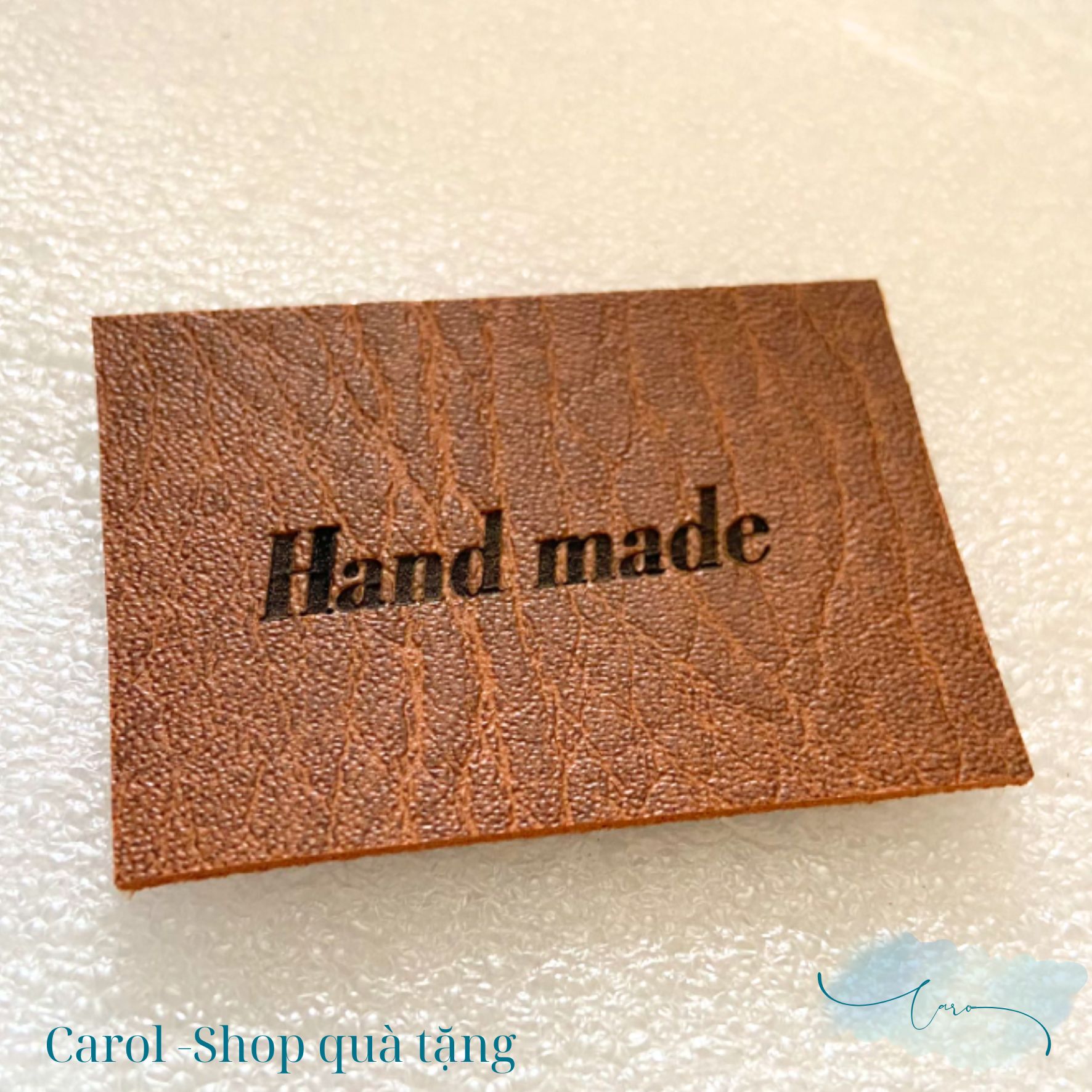 Tag da PU handmade nhiều size - Ảnh 2