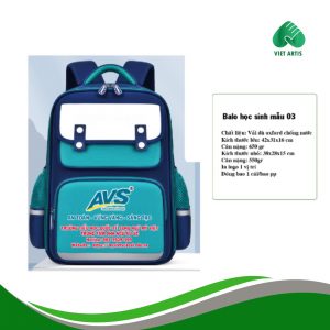 Ba lô học sinh in logo quà tặng
