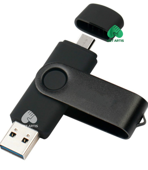 USB 2 đầu đọc cho máy tính và điện thoại