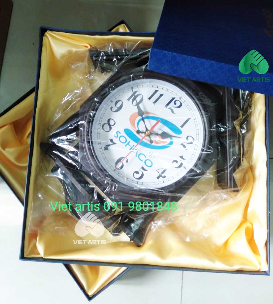 Đồng hồ Treo Tường In Logo SO HA CO - Ảnh 2