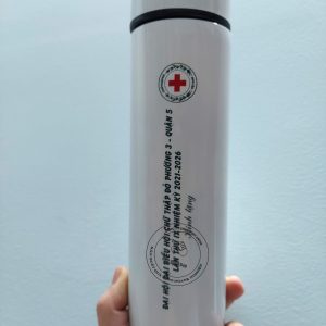 Bình nước giữ nhiệt in logo Hội chữ thập đỏ