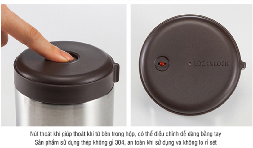 Bộ 3 Hộp Cơm Lock&Lock Mushroom Hot Tank Lunch Box - LHC8025SLV - Ảnh 3