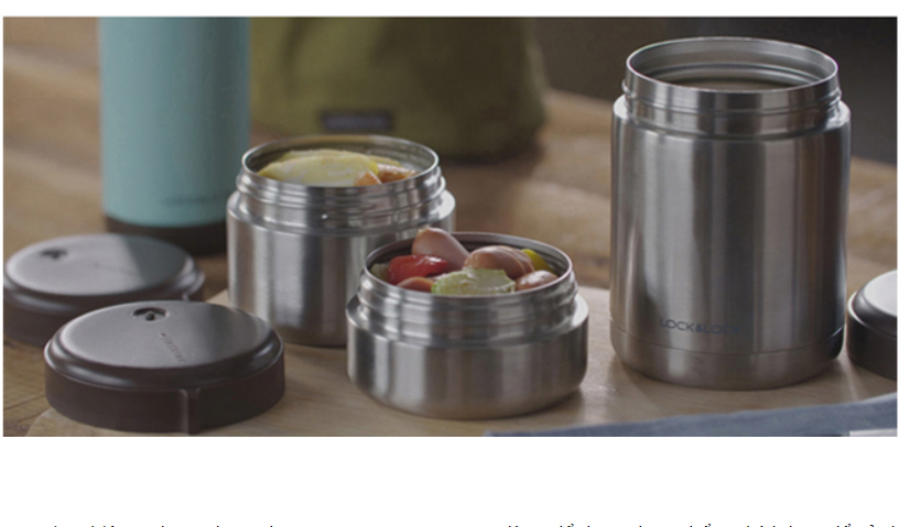 Bộ 3 Hộp Cơm Lock&Lock Mushroom Hot Tank Lunch Box - LHC8025SLV - Ảnh 2