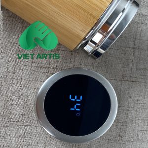 Bình Giữ Nhiệt Thân Vỏ Tre Mẫu BVA001
