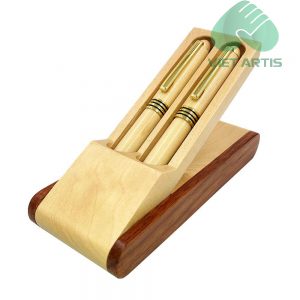 Hộp Bút Gỗ Cao Cấp In Logo BKVA010