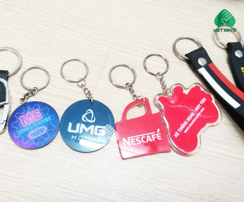 Móc khóa mica giá rẻ in logo thương hiệu - Ảnh 2