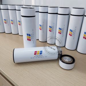 Bình giữ nhiệt trụ tròn 500ml in logo