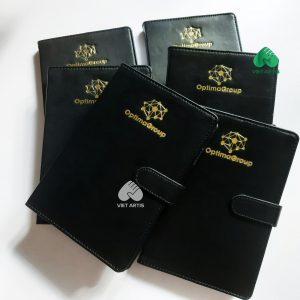 Quà tặng Sổ tay bìa da PU cao cấp, in logo doanh nghiệp