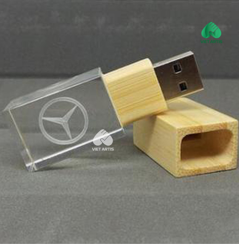 USB pha lê khối trụ chữ nhật - Ảnh 4