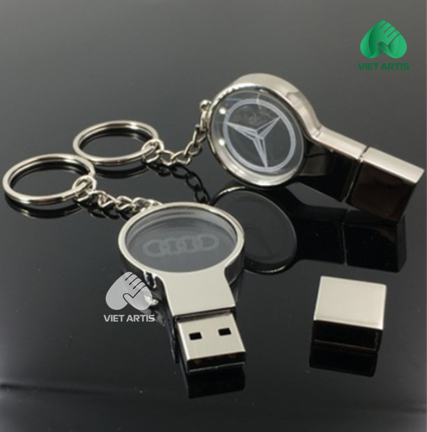 USB pha lê khối tròn - Ảnh 2