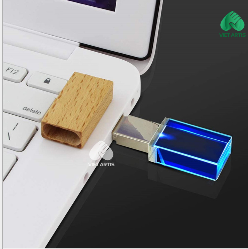 USB pha lê khối trụ chữ nhật - Ảnh 3
