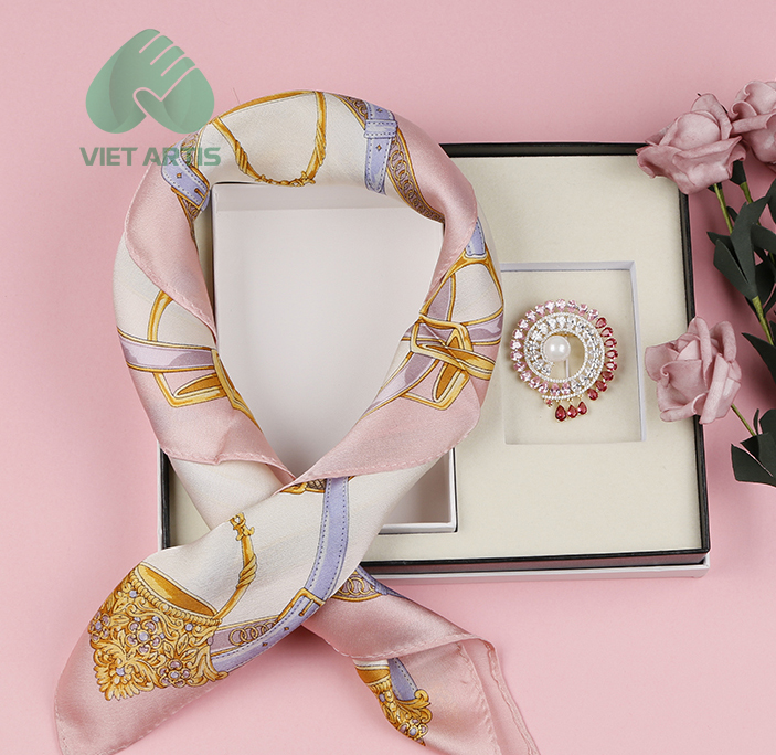 Set Quà tặng Khăn Turban và Nơ Cài