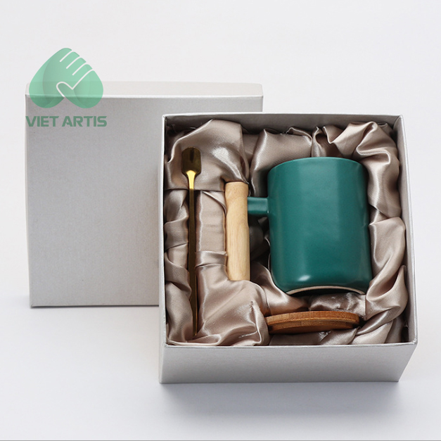 Set Quà Tặng Theo yêu cầu Muỗng Sứ và Ly Sứ - Ảnh 3