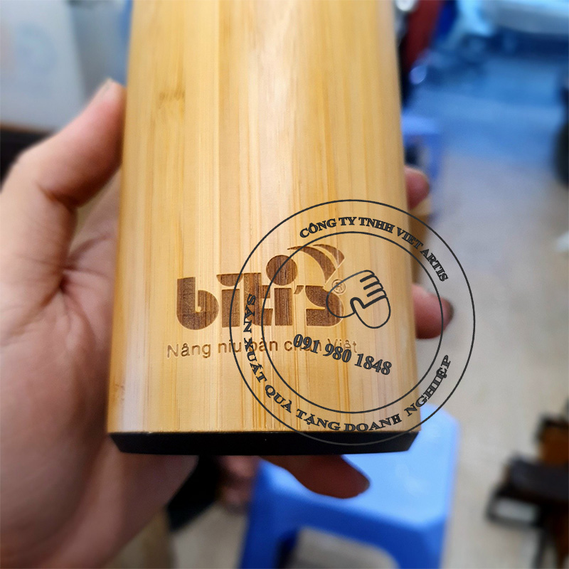 Bình nước giữ nhiệt vỏ tre - Chất lượng - Thân thiện - Ảnh 4