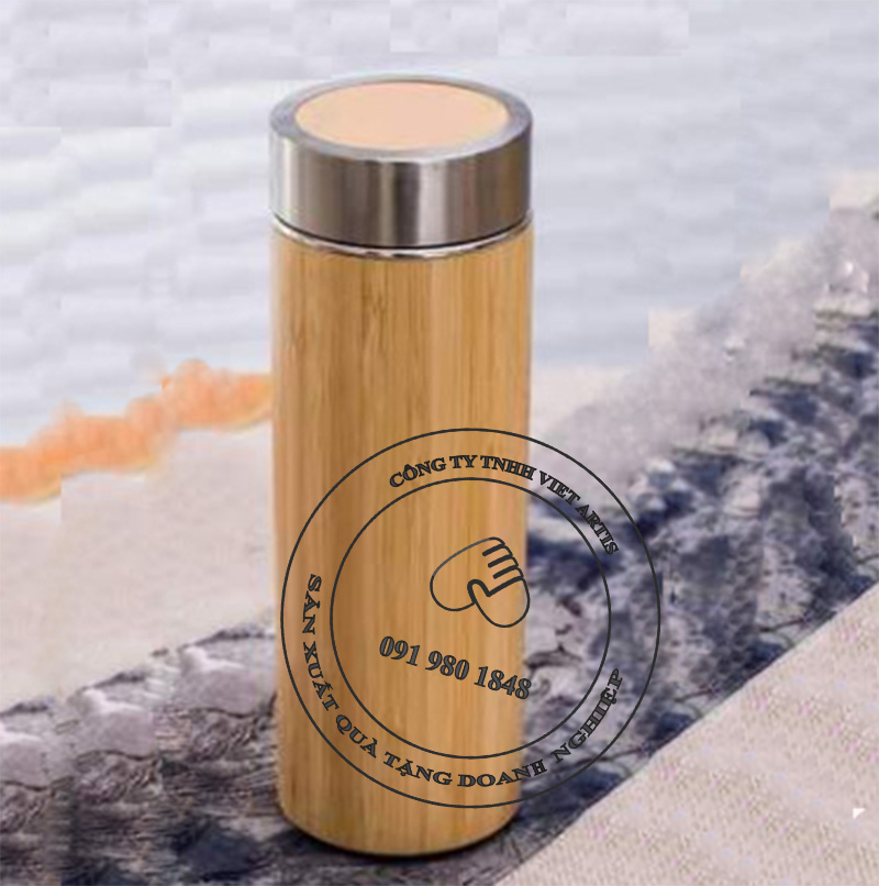 Bình nước giữ nhiệt vỏ tre - Chất lượng - Thân thiện - Ảnh 2