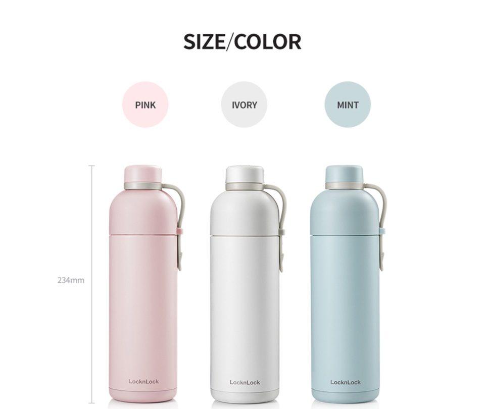 LHC4267IVY – Bình giữ nhiệt LocknLock Belt Bottle 490ml