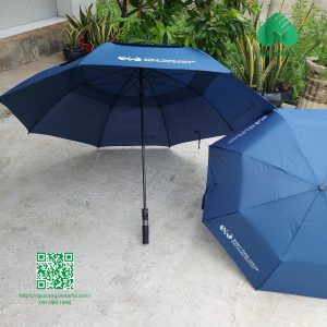 Dù in logo doanh nghiệp gấp 3 hai chiều, dù cán dài.