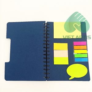 Sổ Bìa Lò Xo Kèm Note Ghi Chú Tiện Lợi SVA004