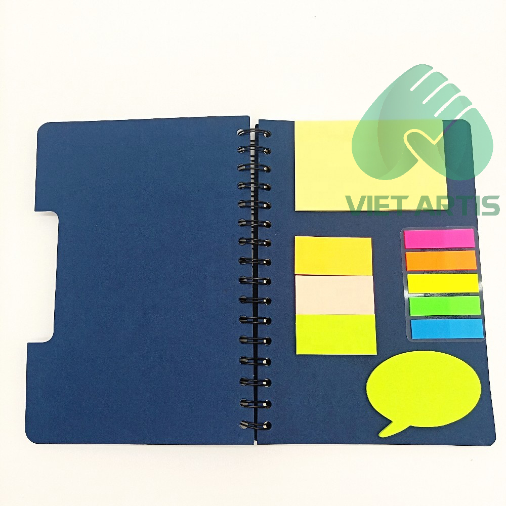 Sổ Bìa Lò Xo Kèm Note Ghi Chú Tiện Lợi SVA004