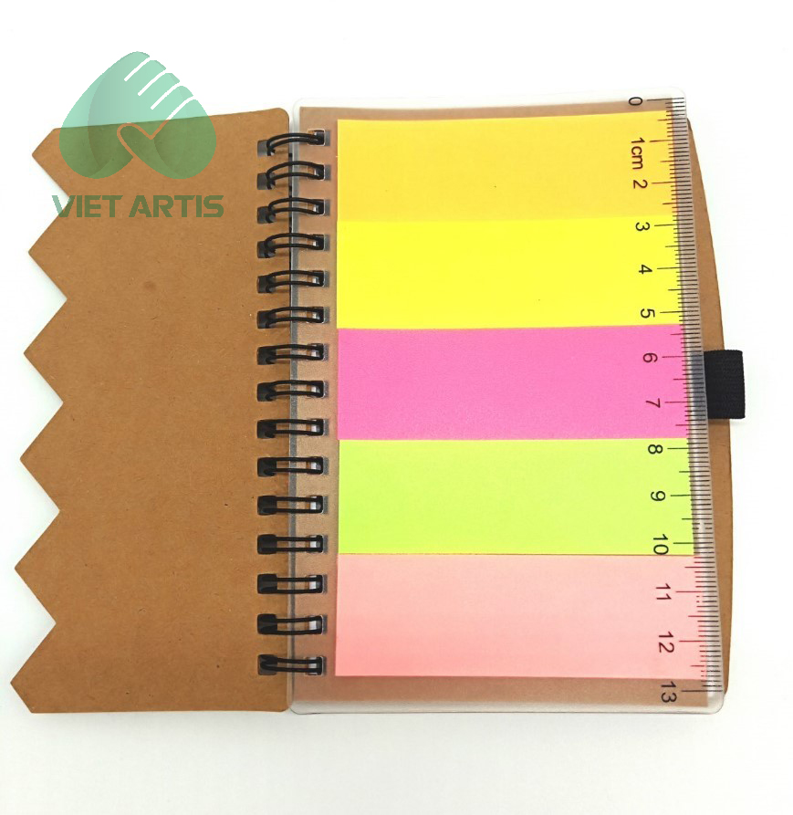 Sổ Bìa Lò Xo Kèm Note Ghi Chú Tiện Lợi SVA005 - Ảnh 2