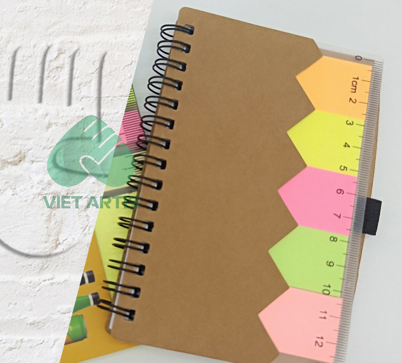 Sổ Bìa Lò Xo Kèm Note Ghi Chú Tiện Lợi SVA005 - Ảnh 5