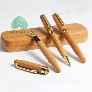 Hộp Bút Gỗ Cao Cấp In Logo BKVA009