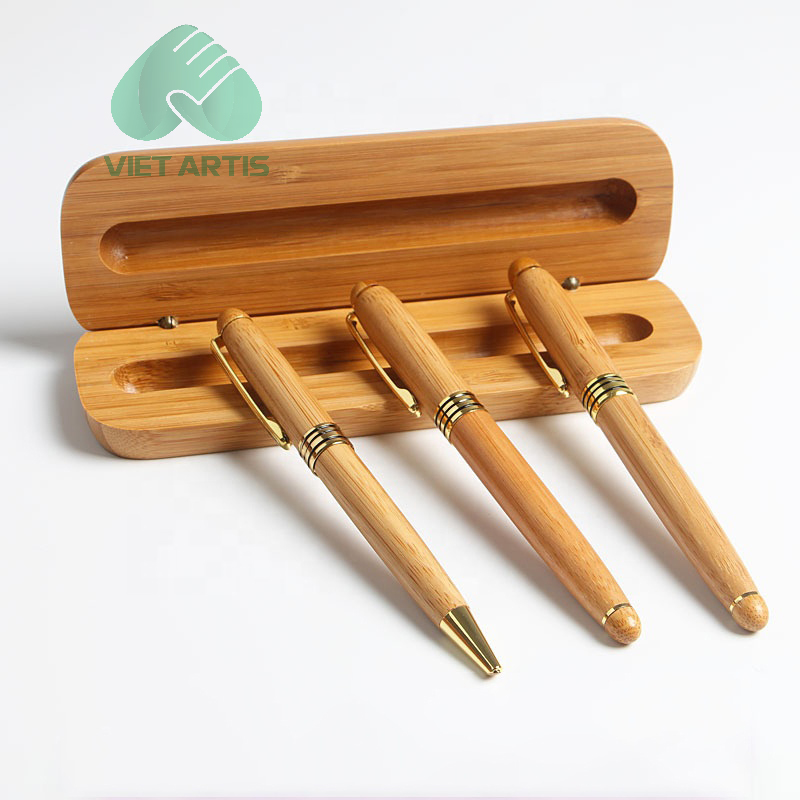 Hộp Bút Gỗ Cao Cấp In Logo BKVA010 - Ảnh 3