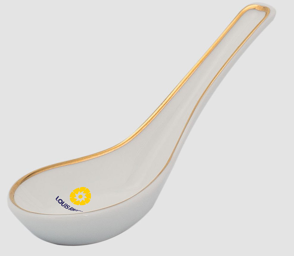 Muỗng sứ in logo quà tặng doanh nghiệp Giá rẻ CH001 - Ảnh 2