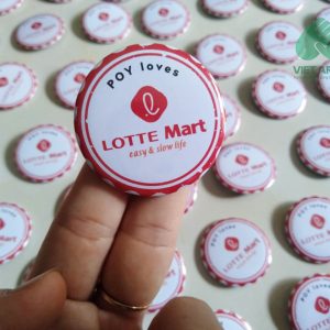 Huy Hiệu In Logo Lotte Mart